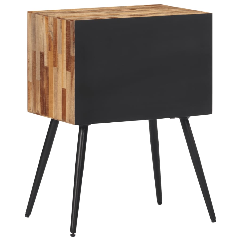 vidaXL Table de chevet 47x31,5x60 cm bois massif de teck