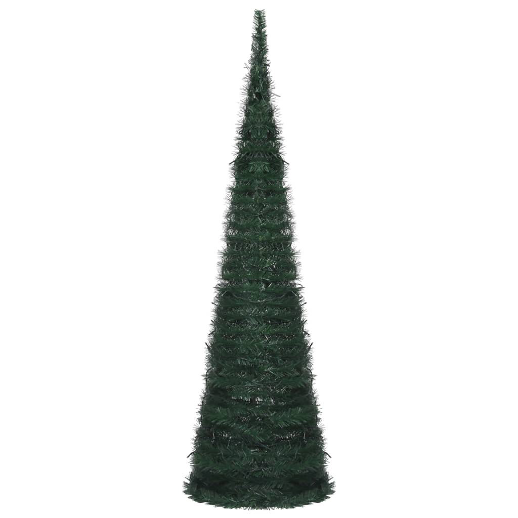 vidaXL Sapin de Noël artificiel pré-éclairé avec guirlandes vert 150cm