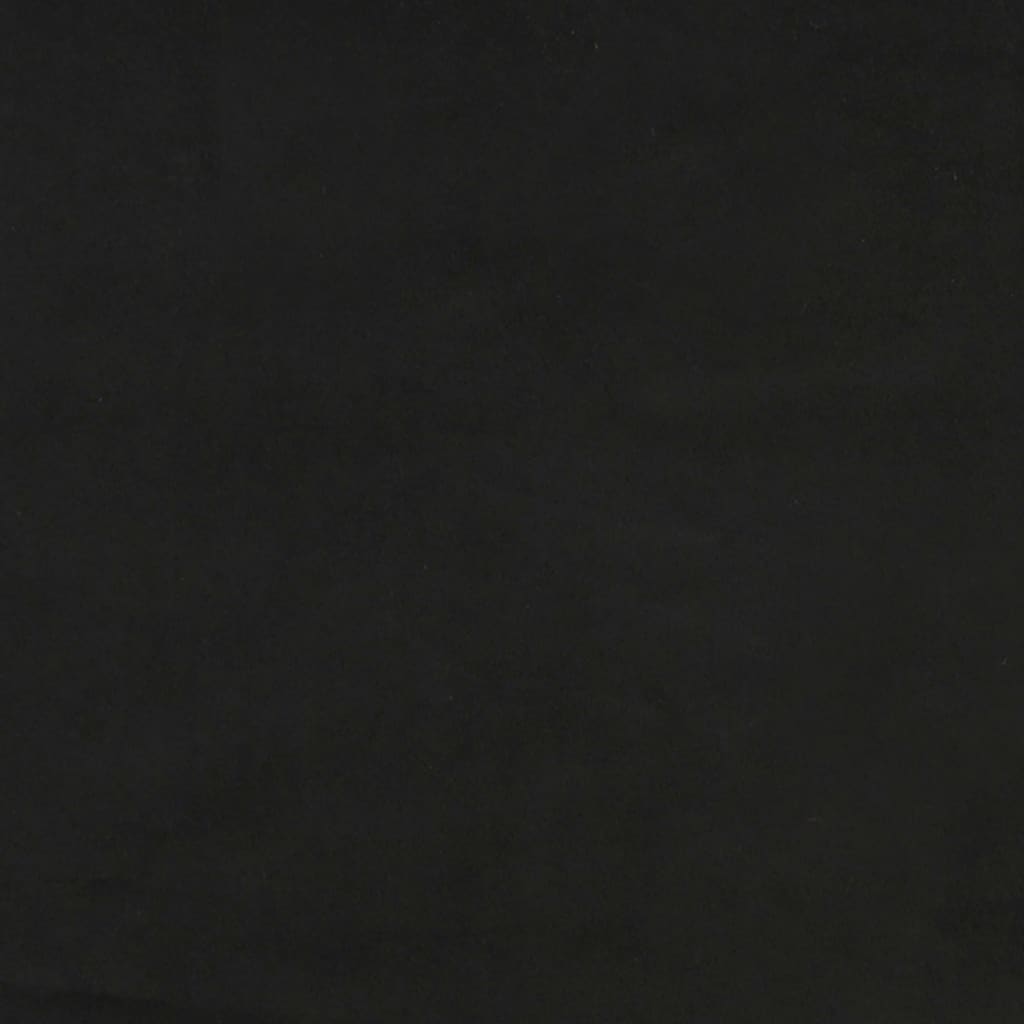 vidaXL Matelas de lit à ressorts ensachés Noir 100x200x20 cm Velours