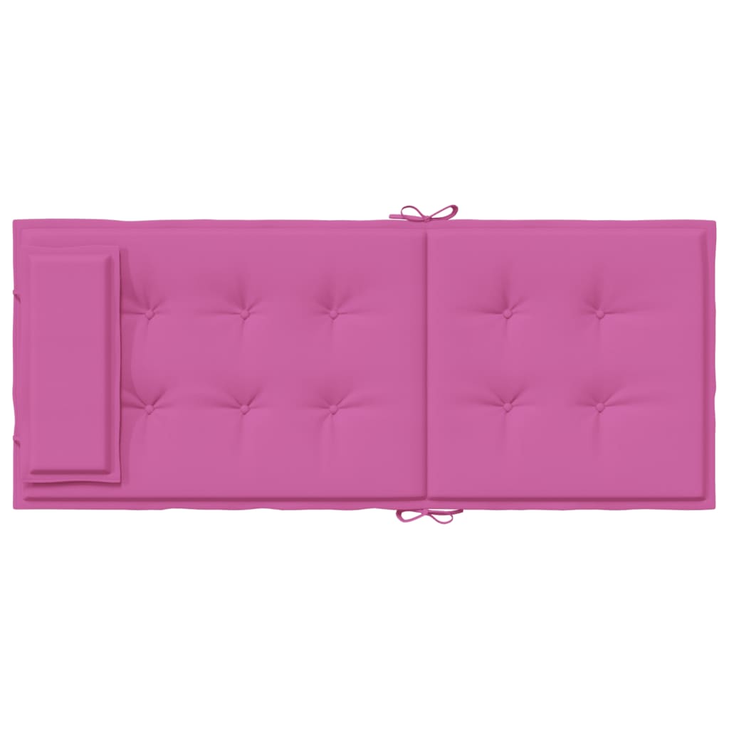 vidaXL Coussins de chaise à dossier haut lot de 4 rose tissu oxford