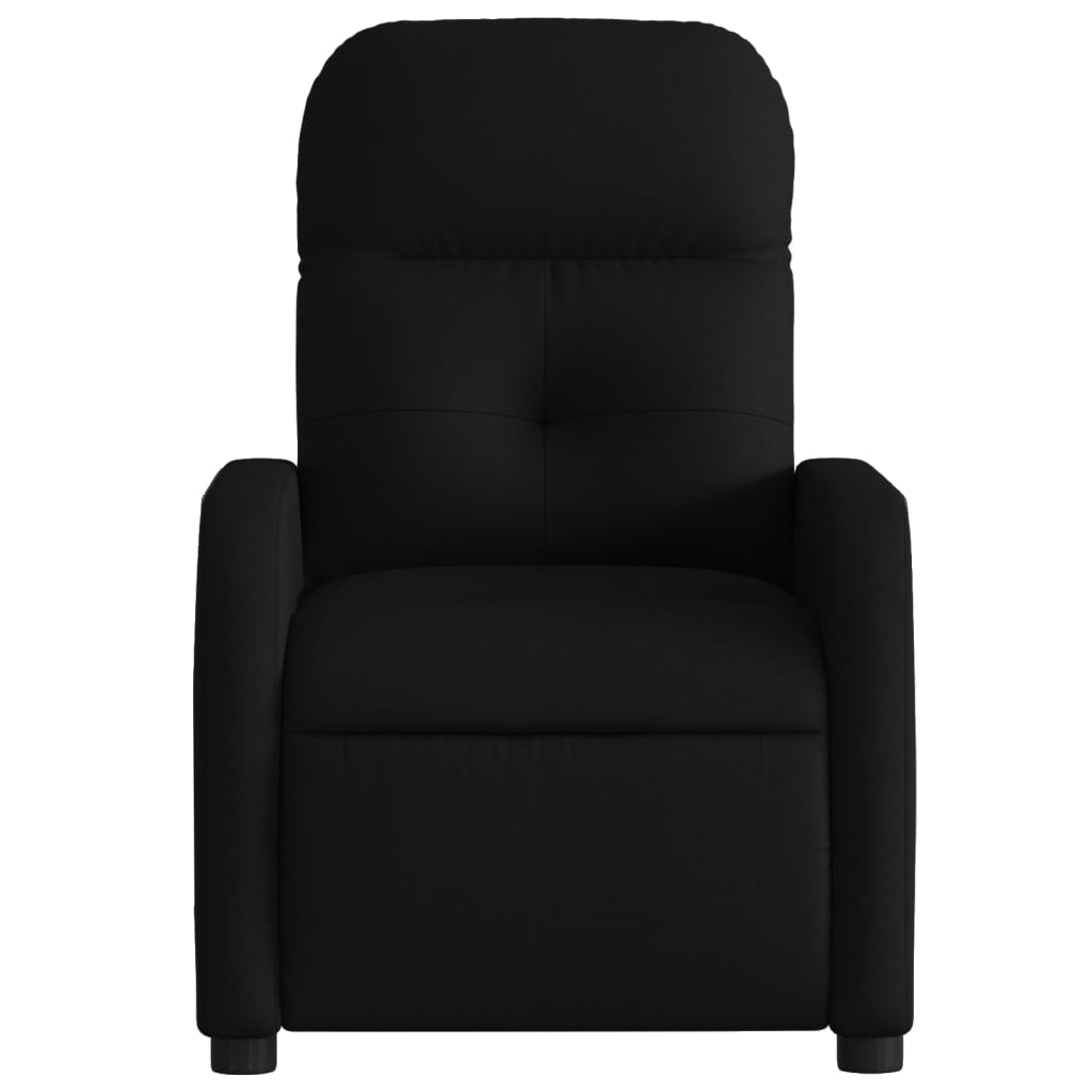 vidaXL Fauteuil inclinable électrique Noir Tissu