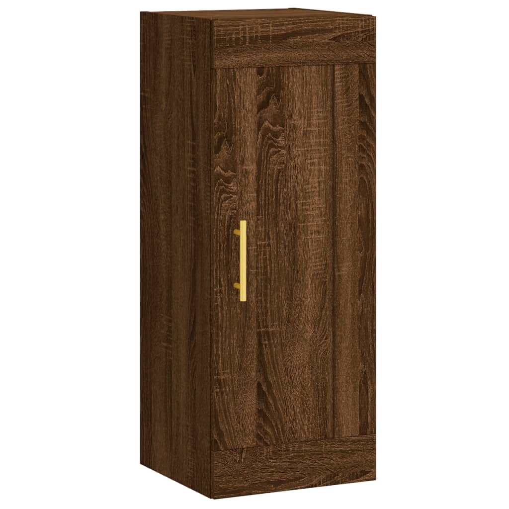 vidaXL Armoire murale chêne marron 34,5x34x90 cm bois d'ingénierie