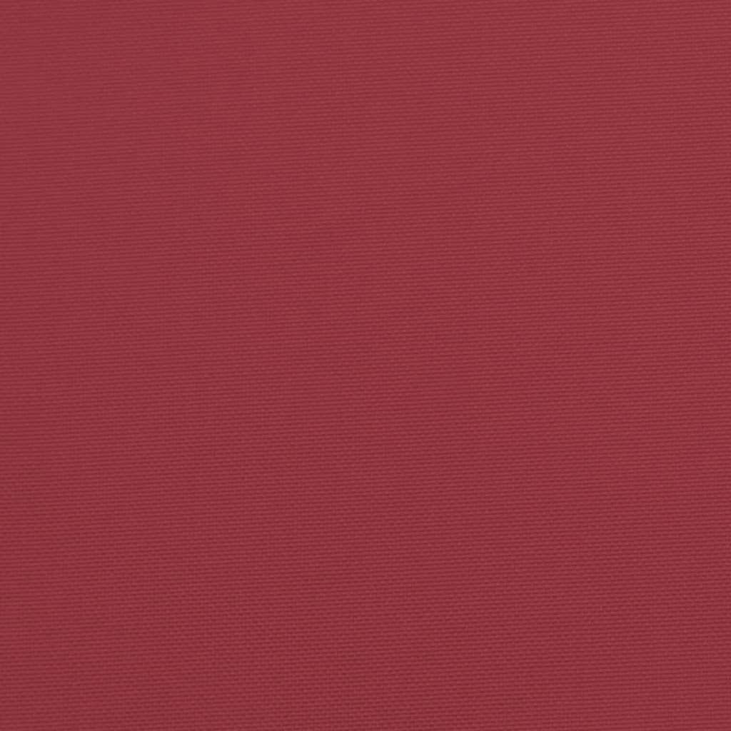 vidaXL Coussin de banc de jardin rouge bordeaux 150x50x7 cm