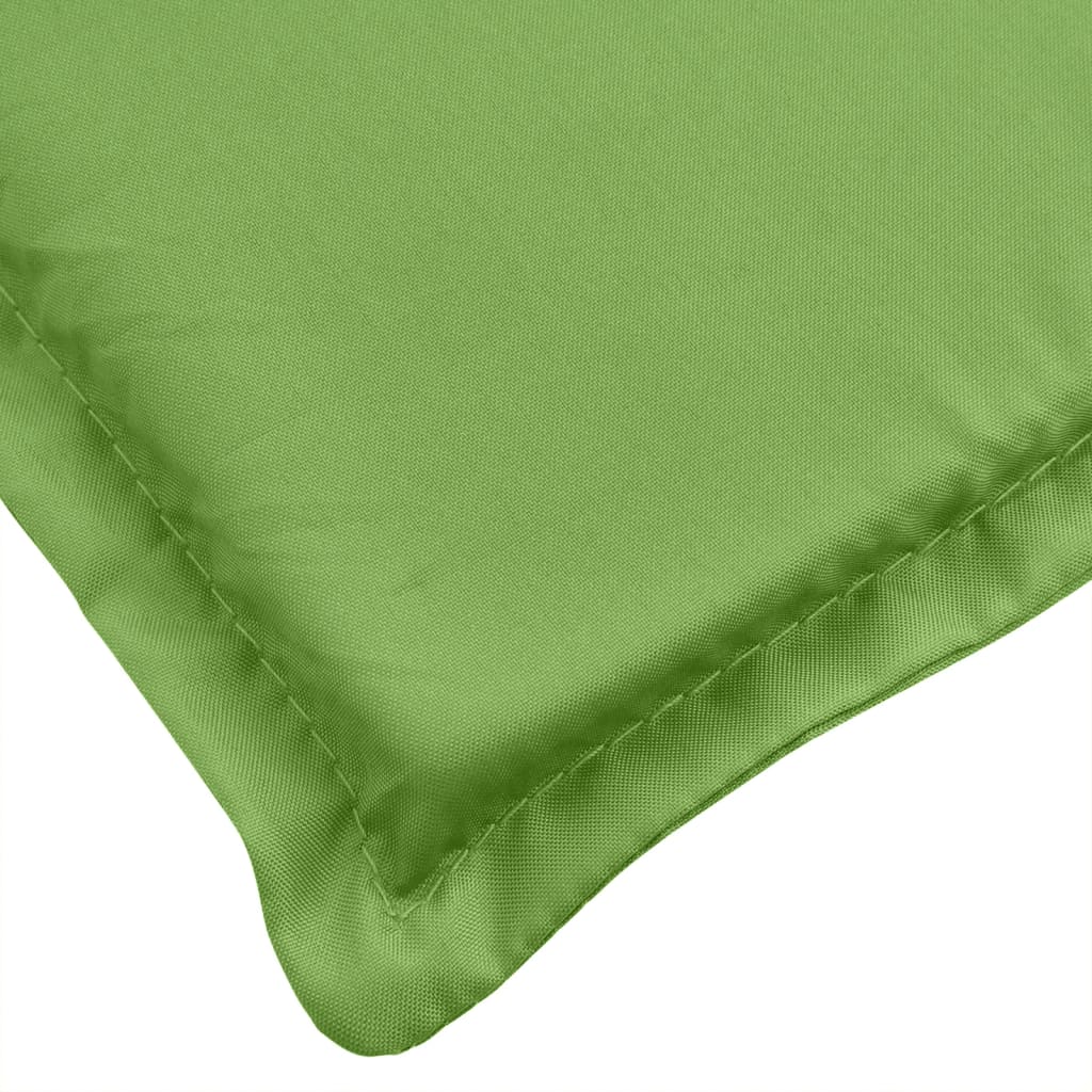 vidaXL Coussin de chaise longue vert mélangé (75+105)x50x3 cm tissu