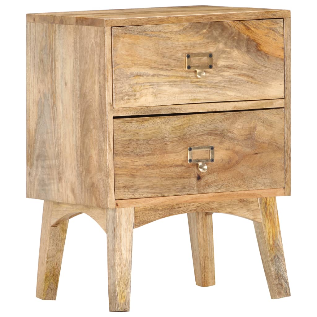 vidaXL Table de chevet 40x35x55 cm Bois de manguier solide