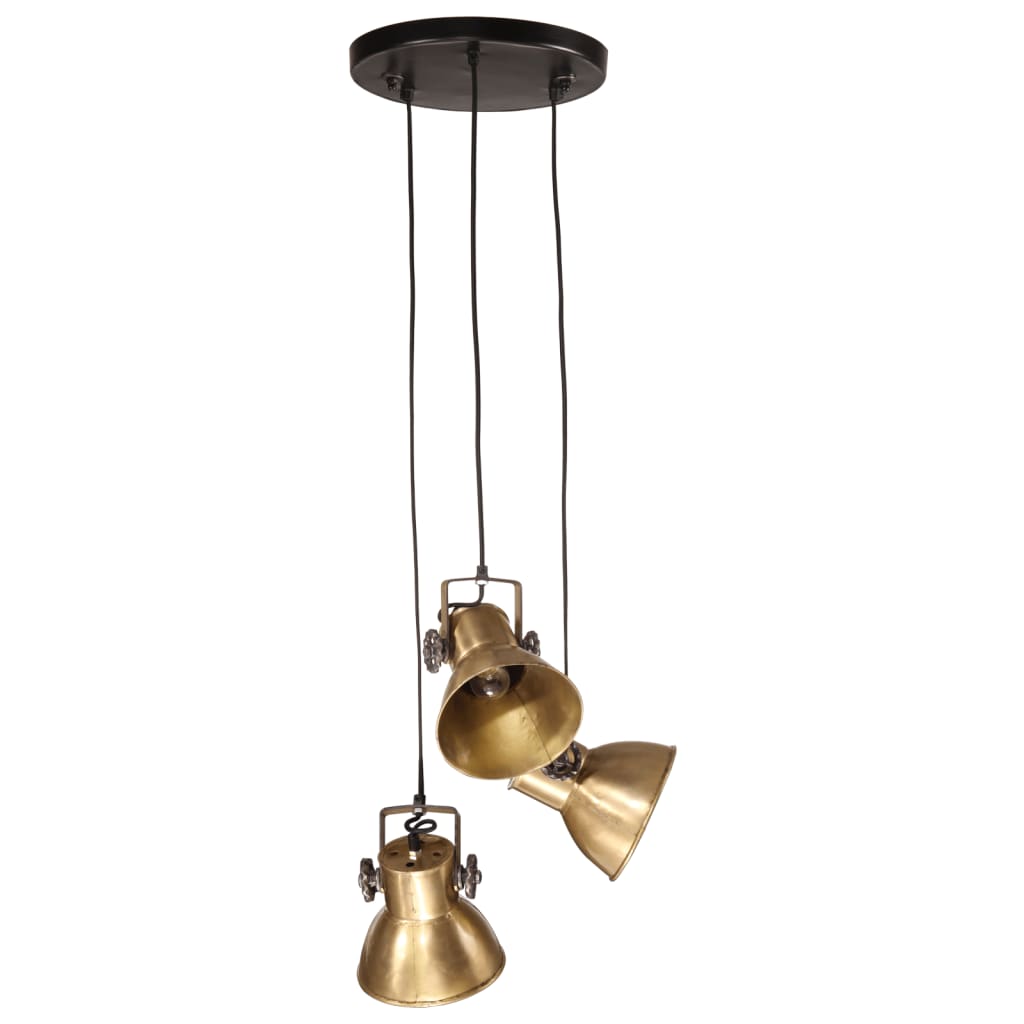 vidaXL Lampe suspendue 25 W laiton antique 30x30x100 cm E27