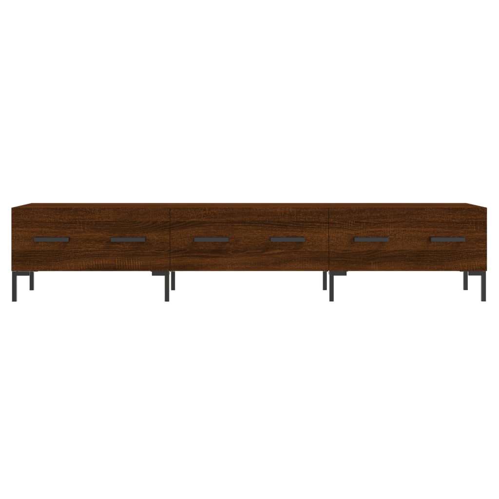 vidaXL Meuble TV chêne marron 150x36x30 cm bois d'ingénierie