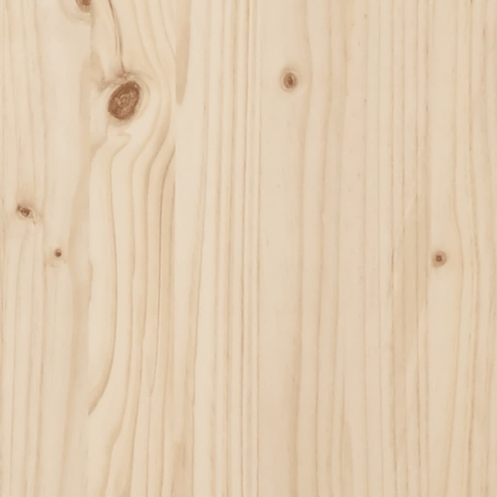 vidaXL Cadre de lit Bois de pin solide 90x200 cm