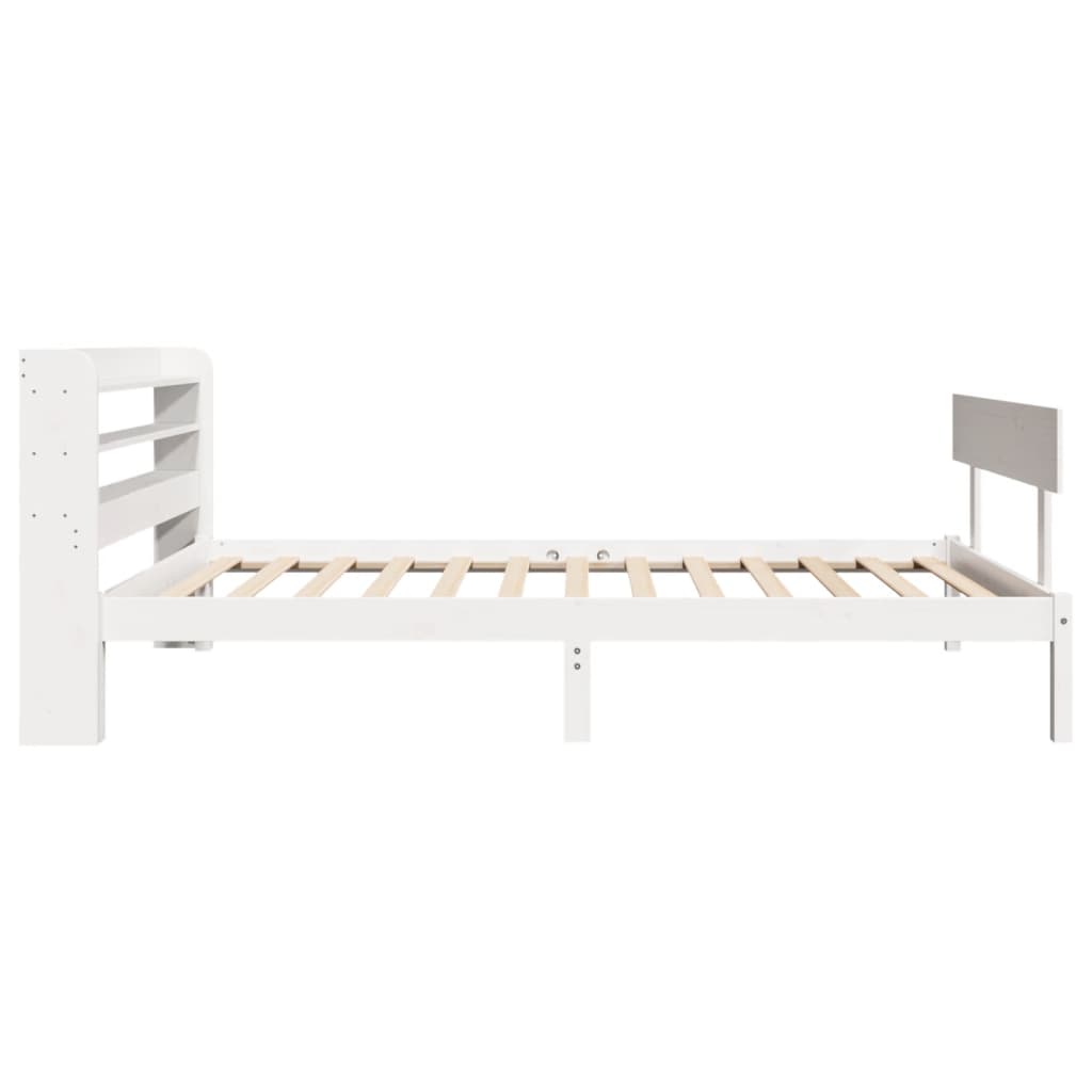 vidaXL Cadre de lit sans matelas blanc 90x200 cm bois de pin massif