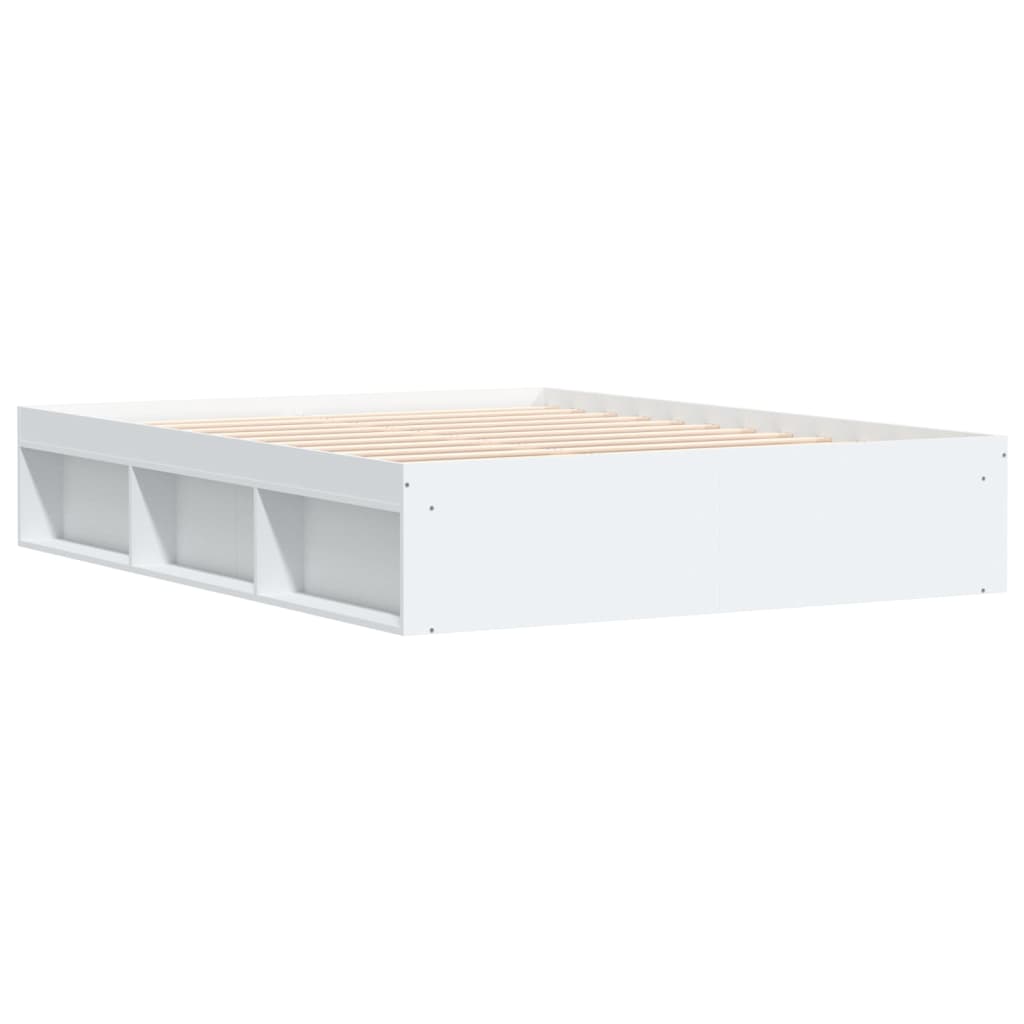 vidaXL Cadre de lit blanc 140x200 cm