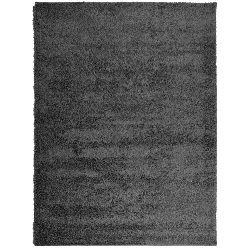 vidaXL Tapis shaggy PAMPLONA poils longs moderne anthracite 300x400 cm