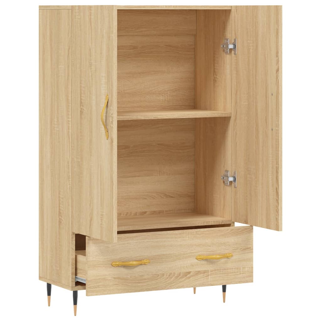 vidaXL Buffet haut chêne sonoma 69,5x31x115 cm bois d'ingénierie