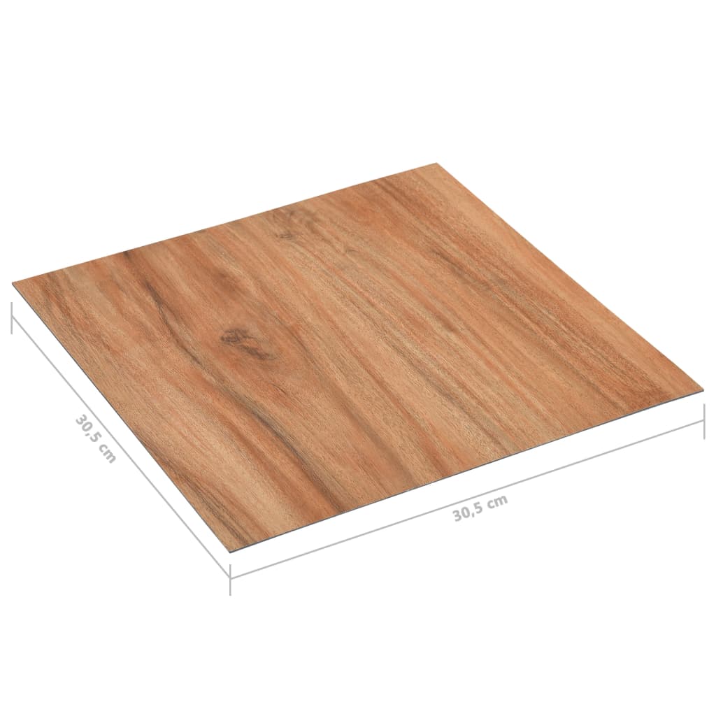 vidaXL Planches de plancher autoadhésives 5,11 m² PVC bois clair