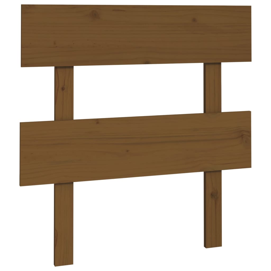 vidaXL Tête de lit Marron miel 103,5x3x81 cm Bois massif de pin