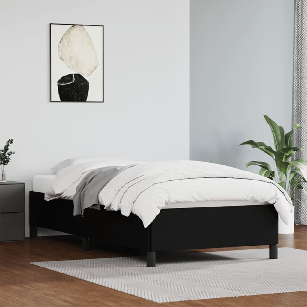 vidaXL Cadre de lit sans matelas noir 80x200 cm similicuir