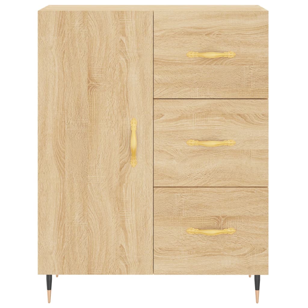 vidaXL Buffet chêne sonoma 69,5x34x90 cm bois d'ingénierie