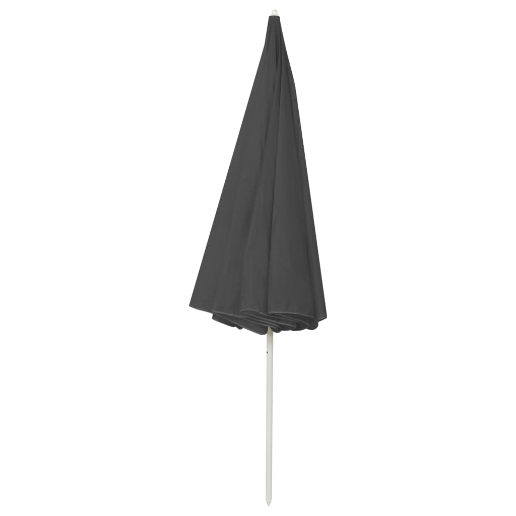 vidaXL Parasol de plage Anthracite 300 cm