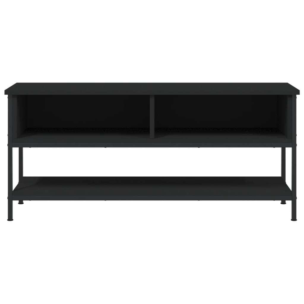 vidaXL Meuble TV noir 100x35x45 cm bois d'ingénierie