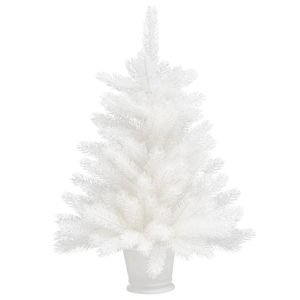 vidaXL Arbre de Noël artificiel aiguilles réalistes blanc 65 cm