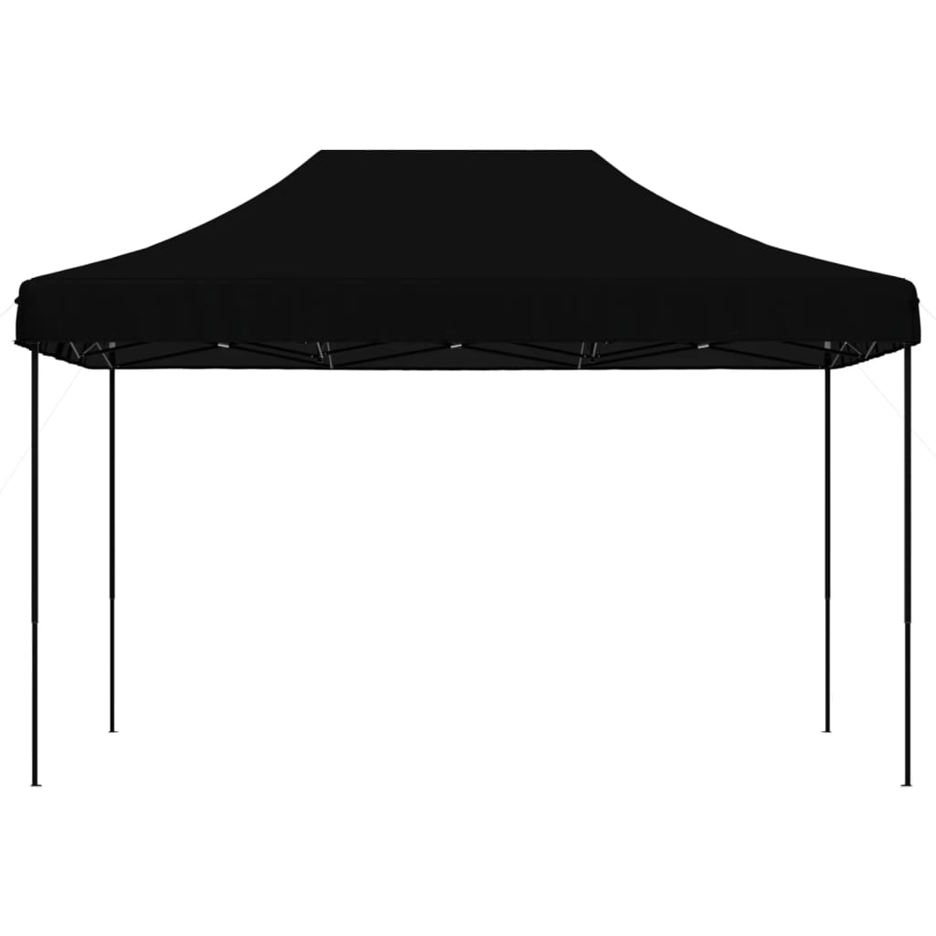 vidaXL Tente de réception pliable escamotable noir 410x279x315 cm