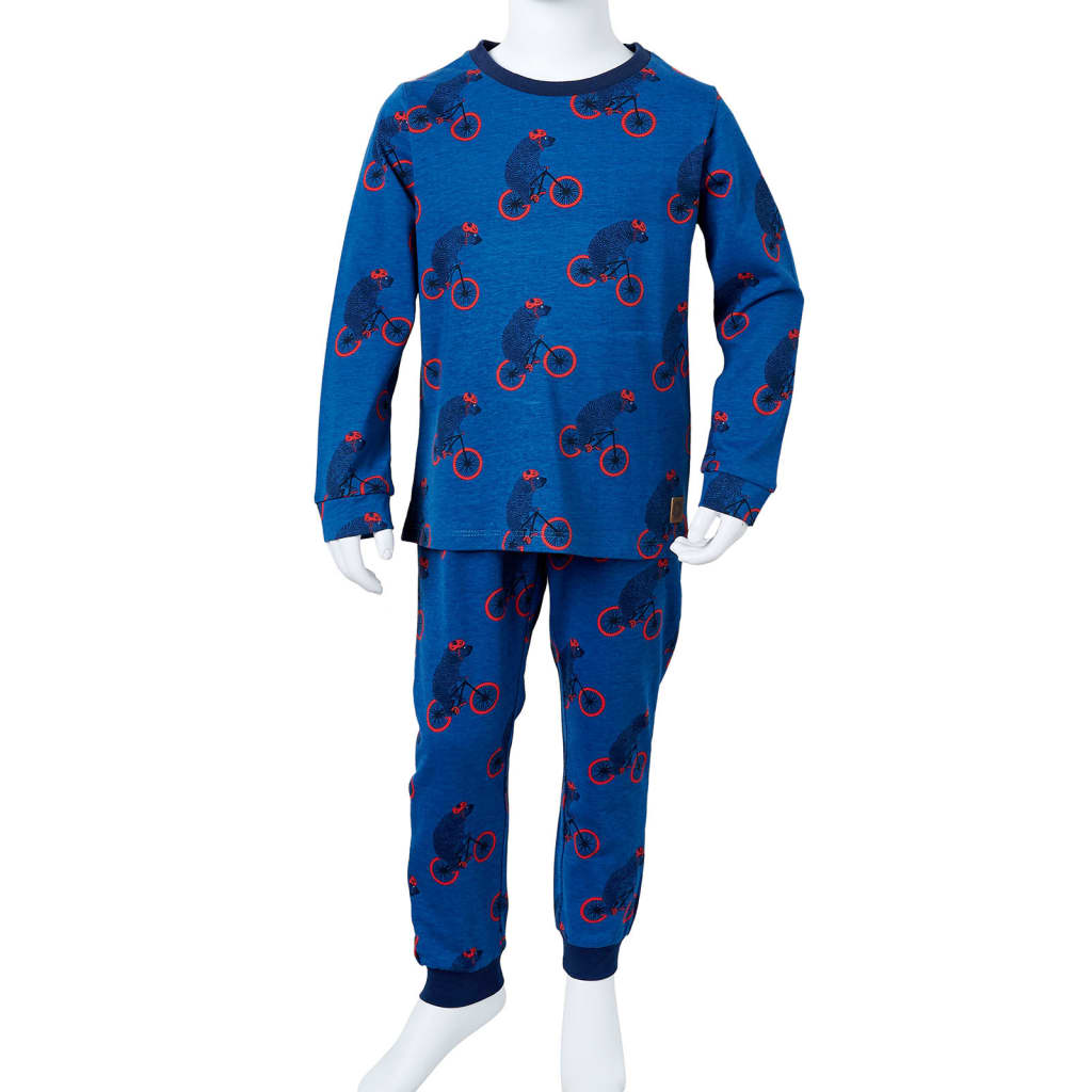 Pyjamas enfants manches longues pétrole 140