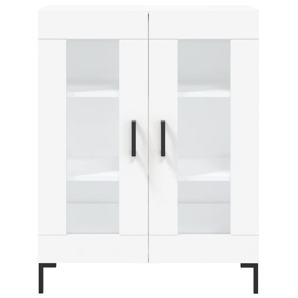 vidaXL Buffet haut Blanc 69,5x34x180 cm Bois d'ingénierie