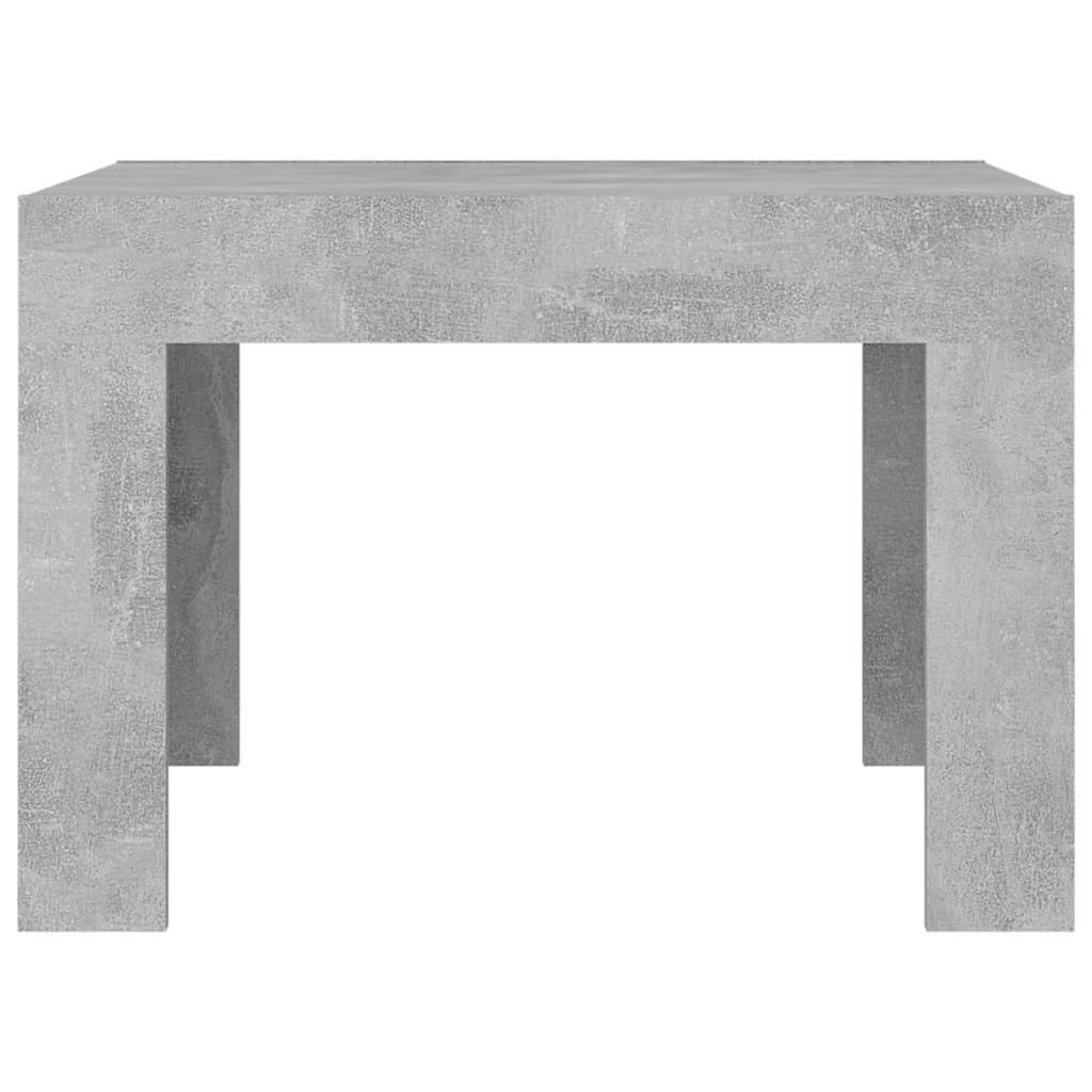 vidaXL Table basse Gris béton 50x50x35 cm Aggloméré