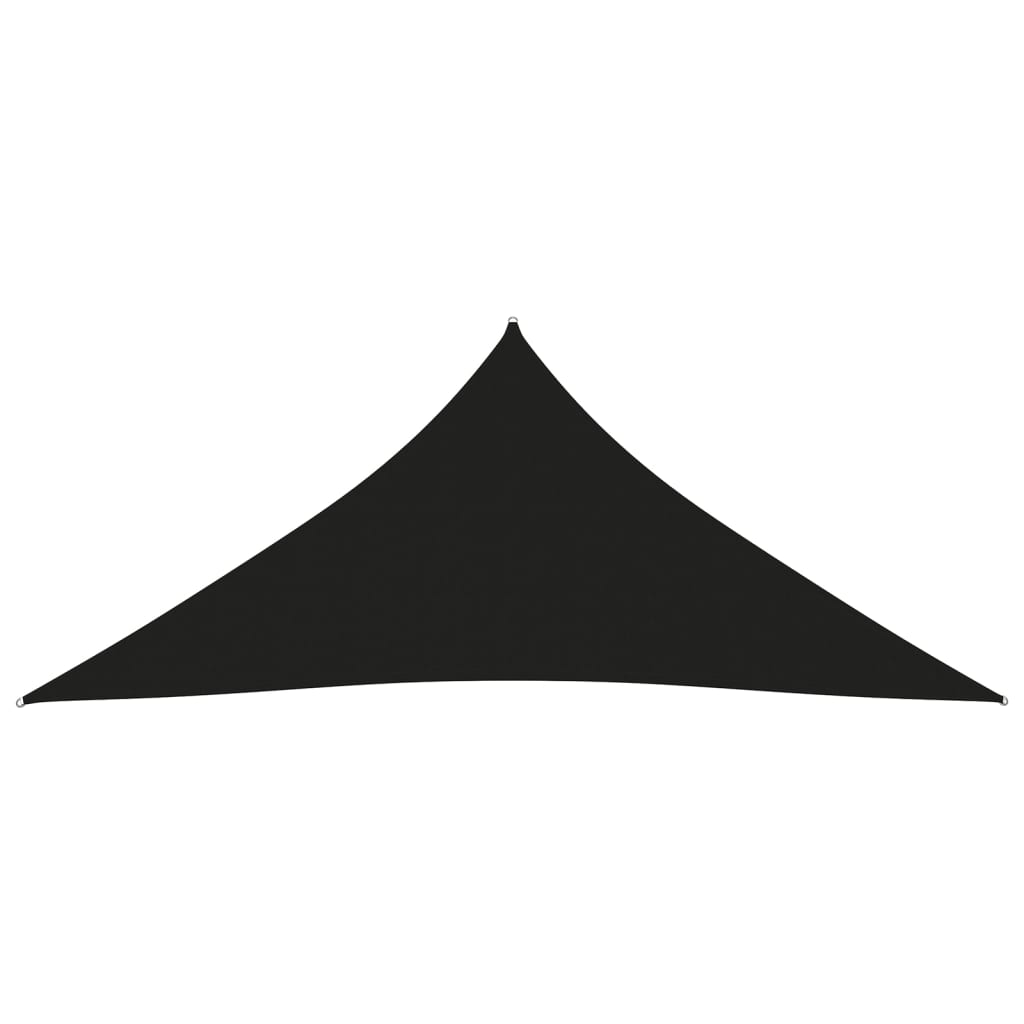 vidaXL Voile de parasol Tissu Oxford triangulaire 3,6x3,6x3,6 m Noir