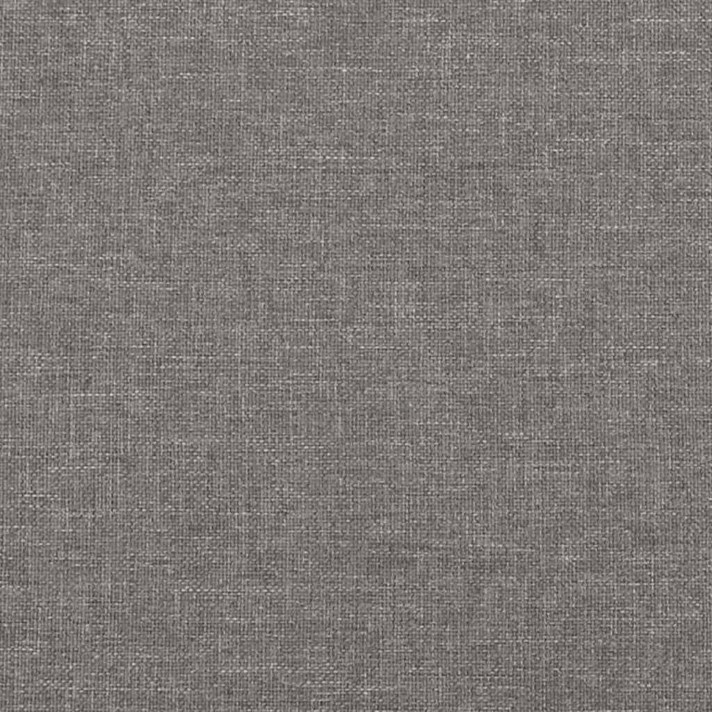 vidaXL Canapé 2 places et oreillers et coussins Gris clair 120cm Tissu