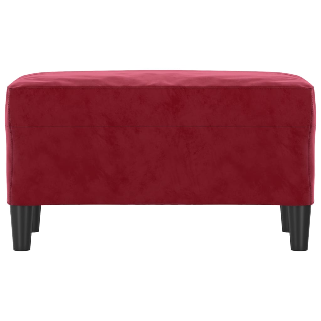 vidaXL Banc Rouge bordeaux 70x35x41 cm Velours