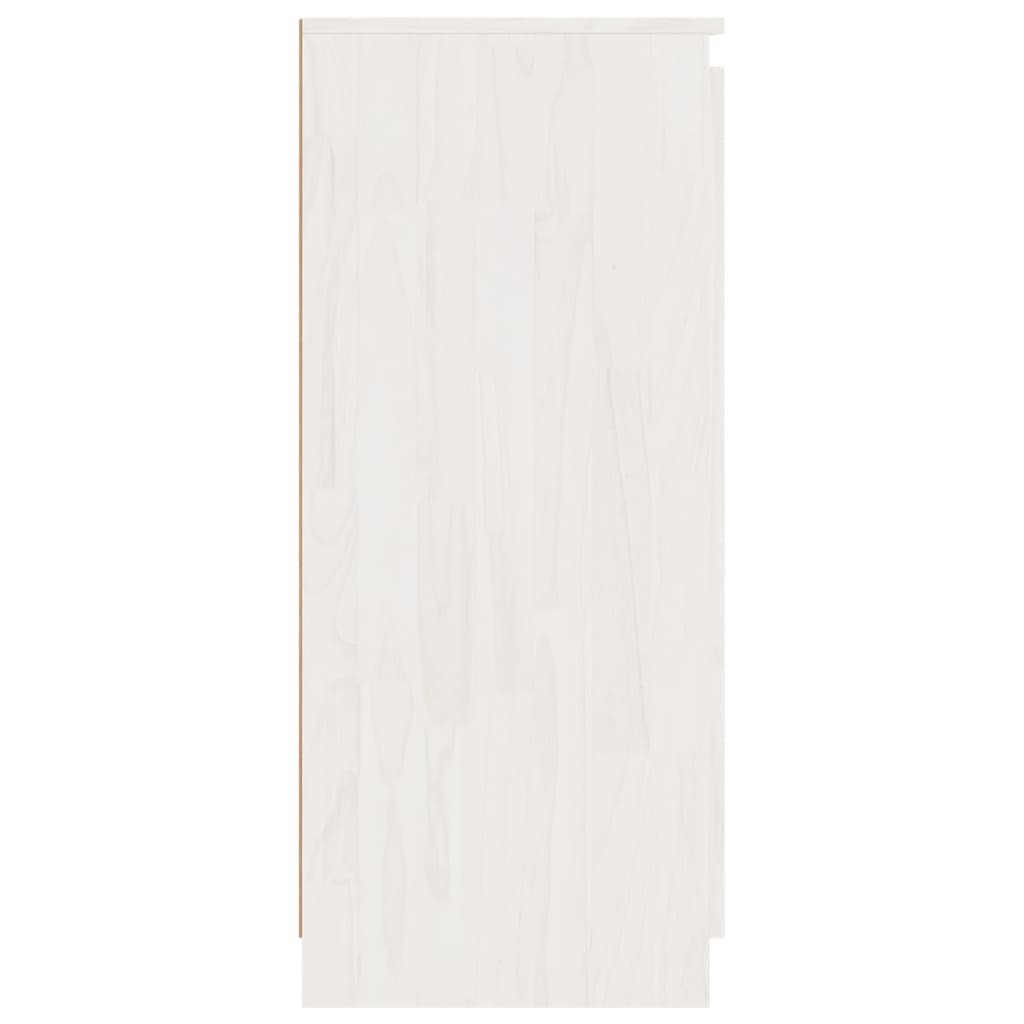 vidaXL Armoires latérales 3 pcs blanc Bois de pin massif