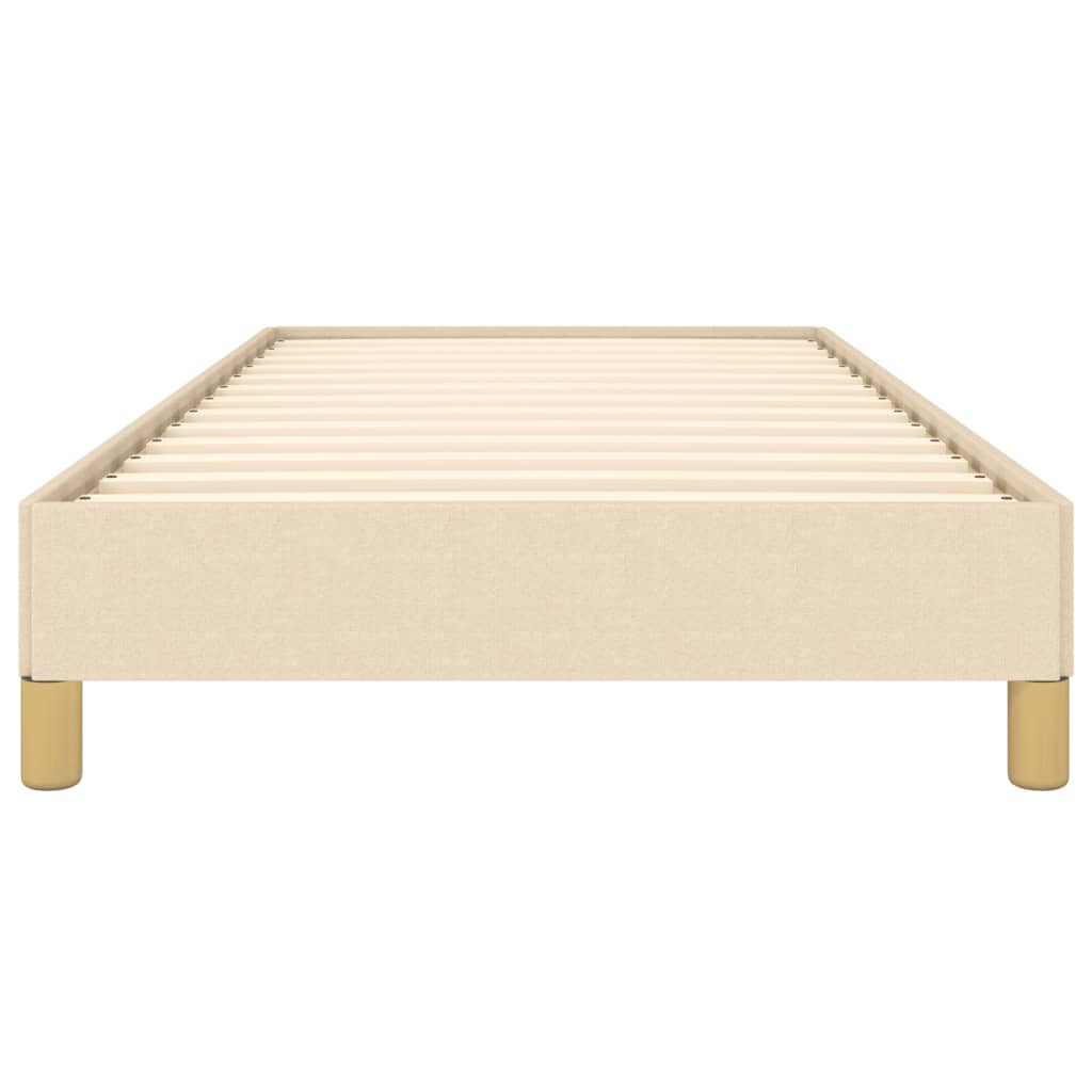 vidaXL Cadre de lit sans matelas crème 80x200 cm tissu