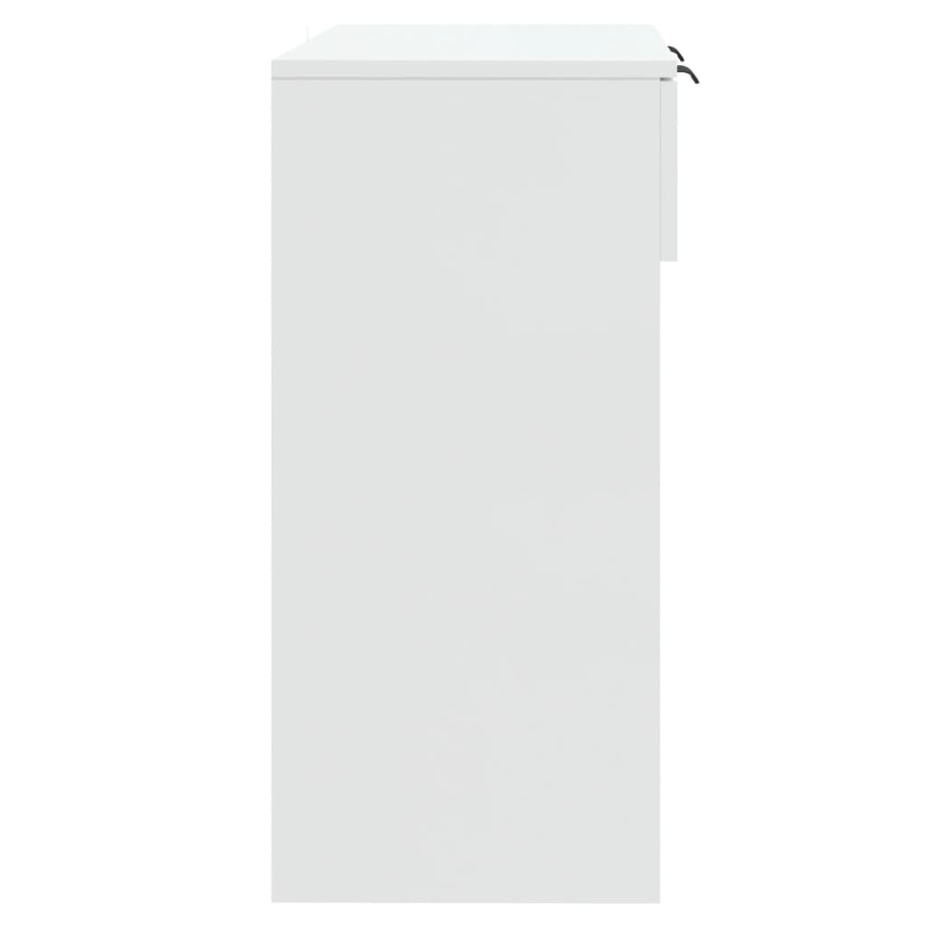 vidaXL Table console Blanc brillant 90x36x75 cm Bois d'ingénierie