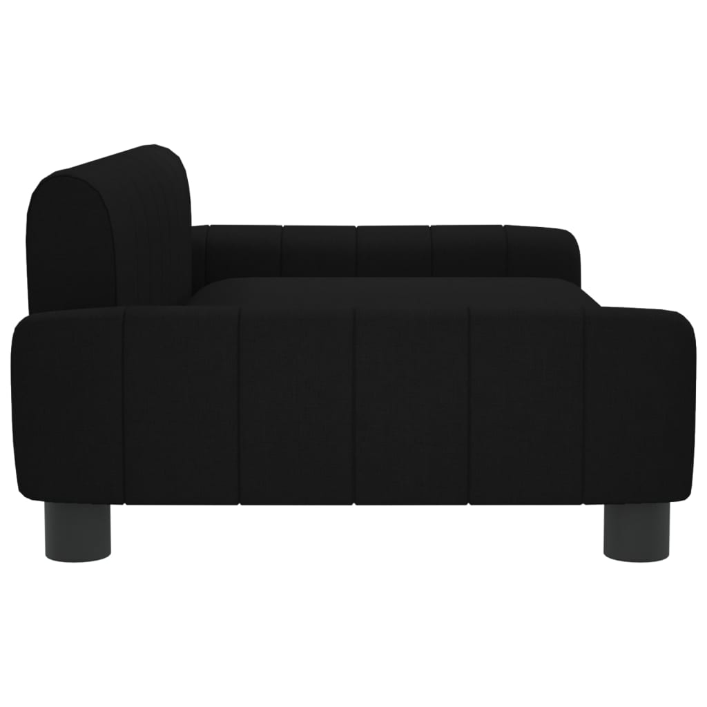 vidaXL Canapé pour enfants noir 90x53x30 cm tissu