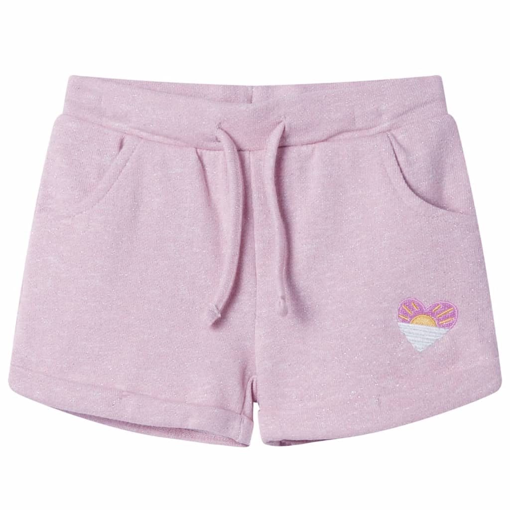 Short pour enfants avec cordon de serrage lilas mélangé 128