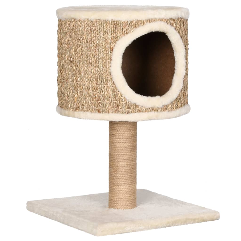 vidaXL Arbre à chat avec appartement et griffoir 52 cm Herbiers marins