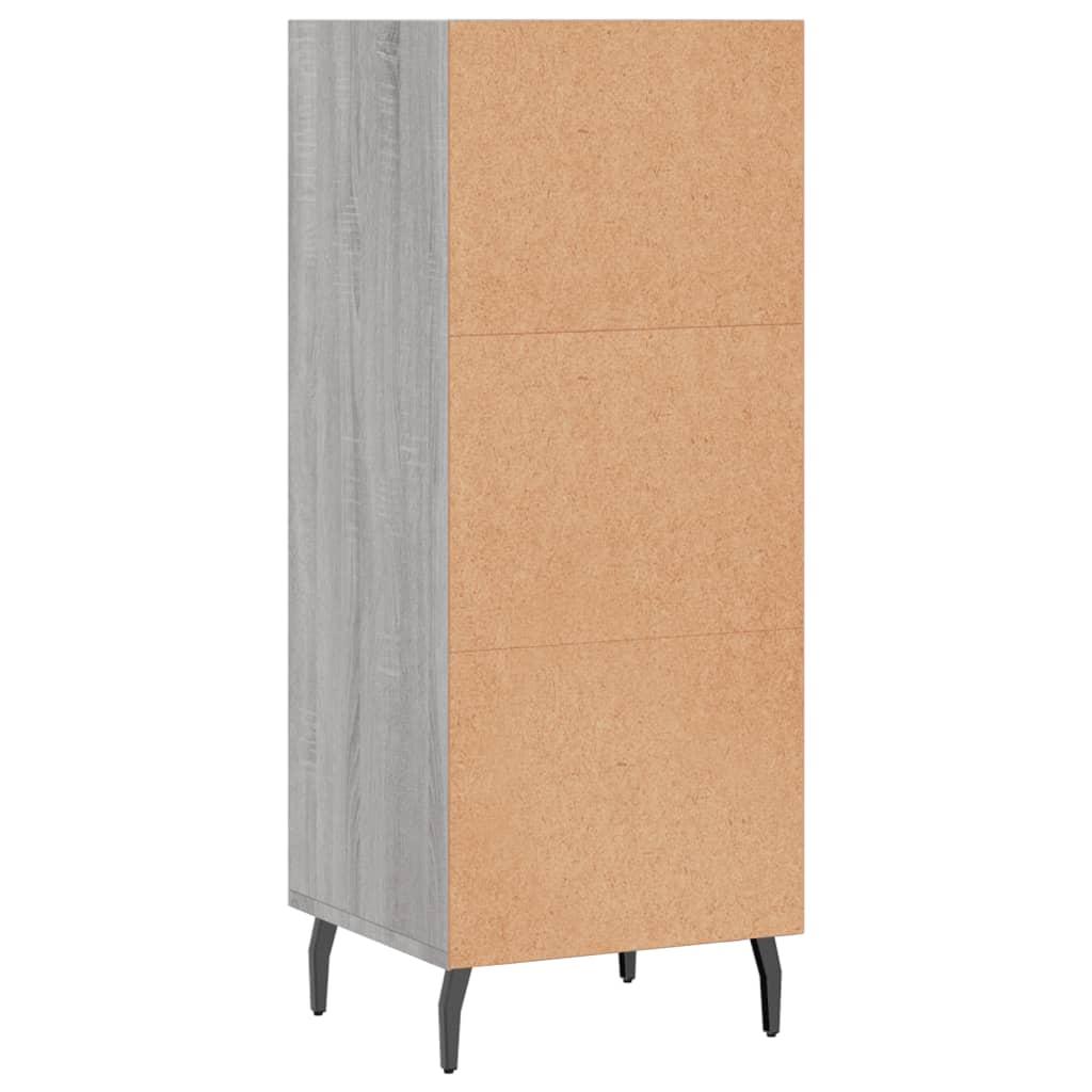 vidaXL Buffet sonoma gris 34,5x32,5x90 cm bois d'ingénierie