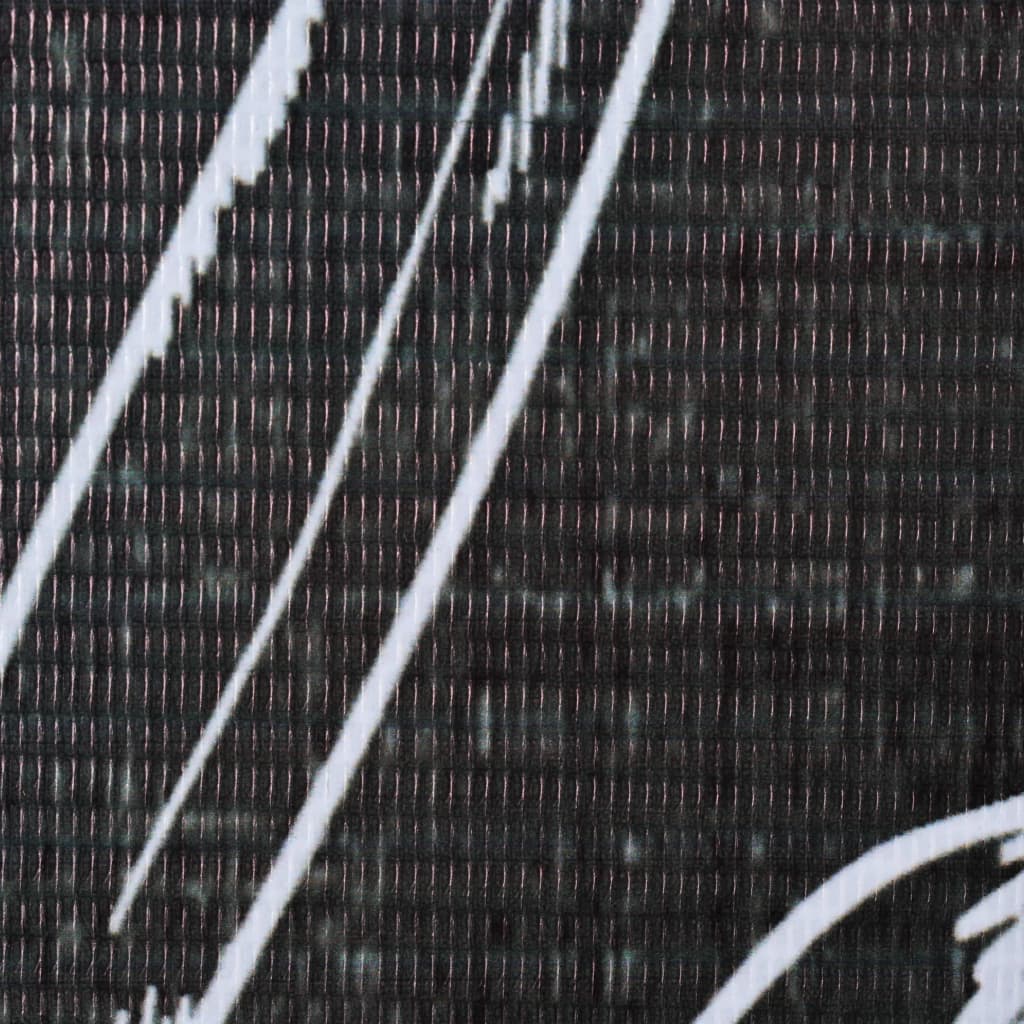 vidaXL Cloison de séparation pliable 160 x 170 cm Plumes Noir et blanc