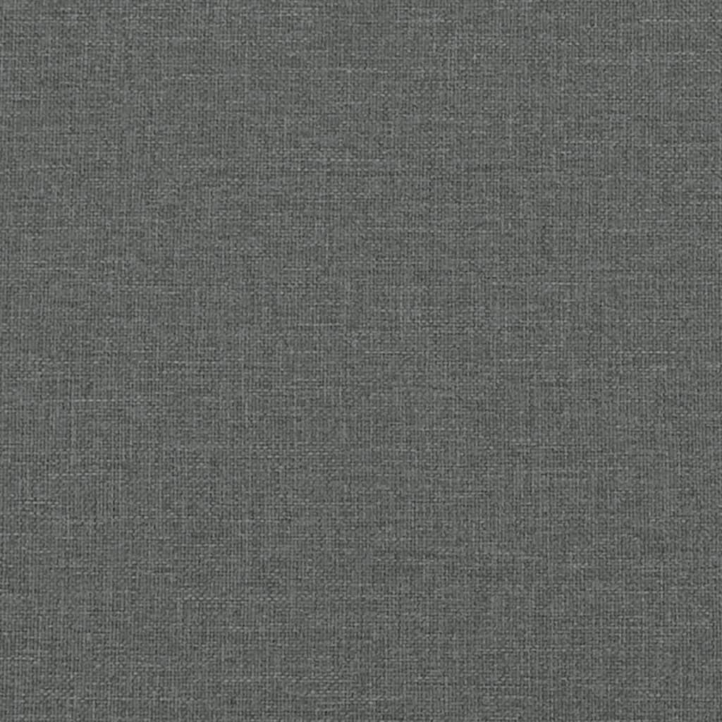 vidaXL Canapé à 3 places Gris foncé 180 cm Tissu