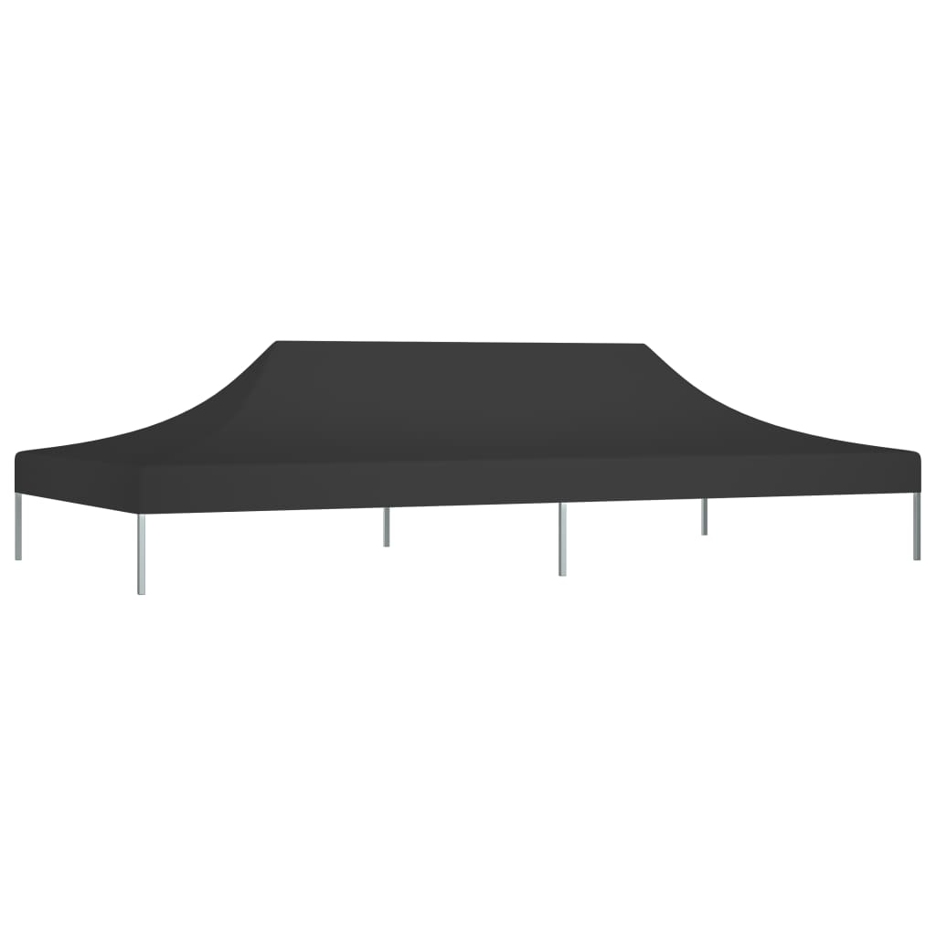 vidaXL Toit de tente de réception 6x3 m Noir 270 g/m²