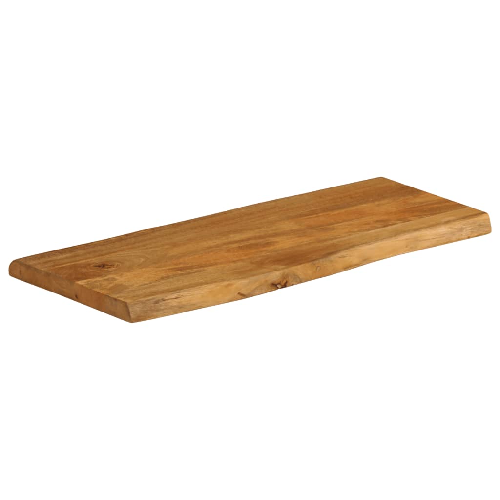 vidaXL Dessus de table 100x40x2,5 cm bord vivant bois massif manguier