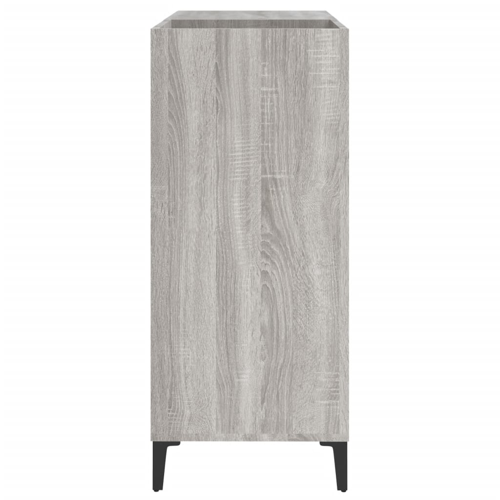 vidaXL Armoire à disques sonoma gris 84,5x38x89 cm bois d'ingénierie