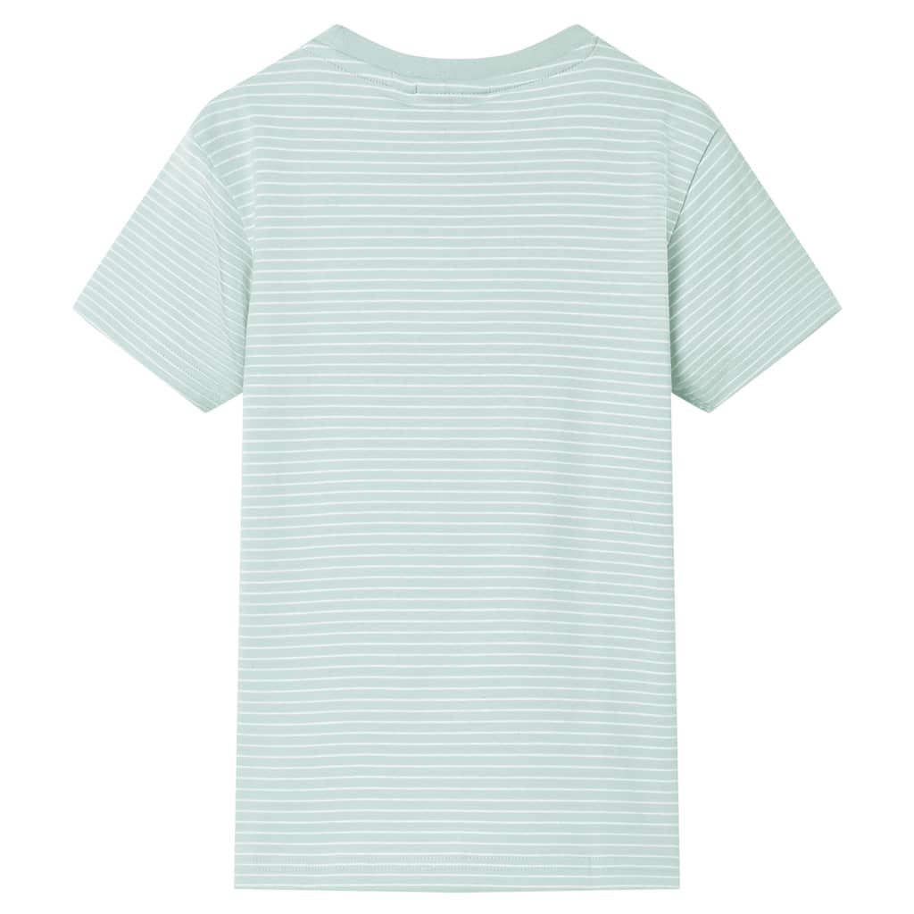 T-shirt à rayures pour enfants menthe clair 92