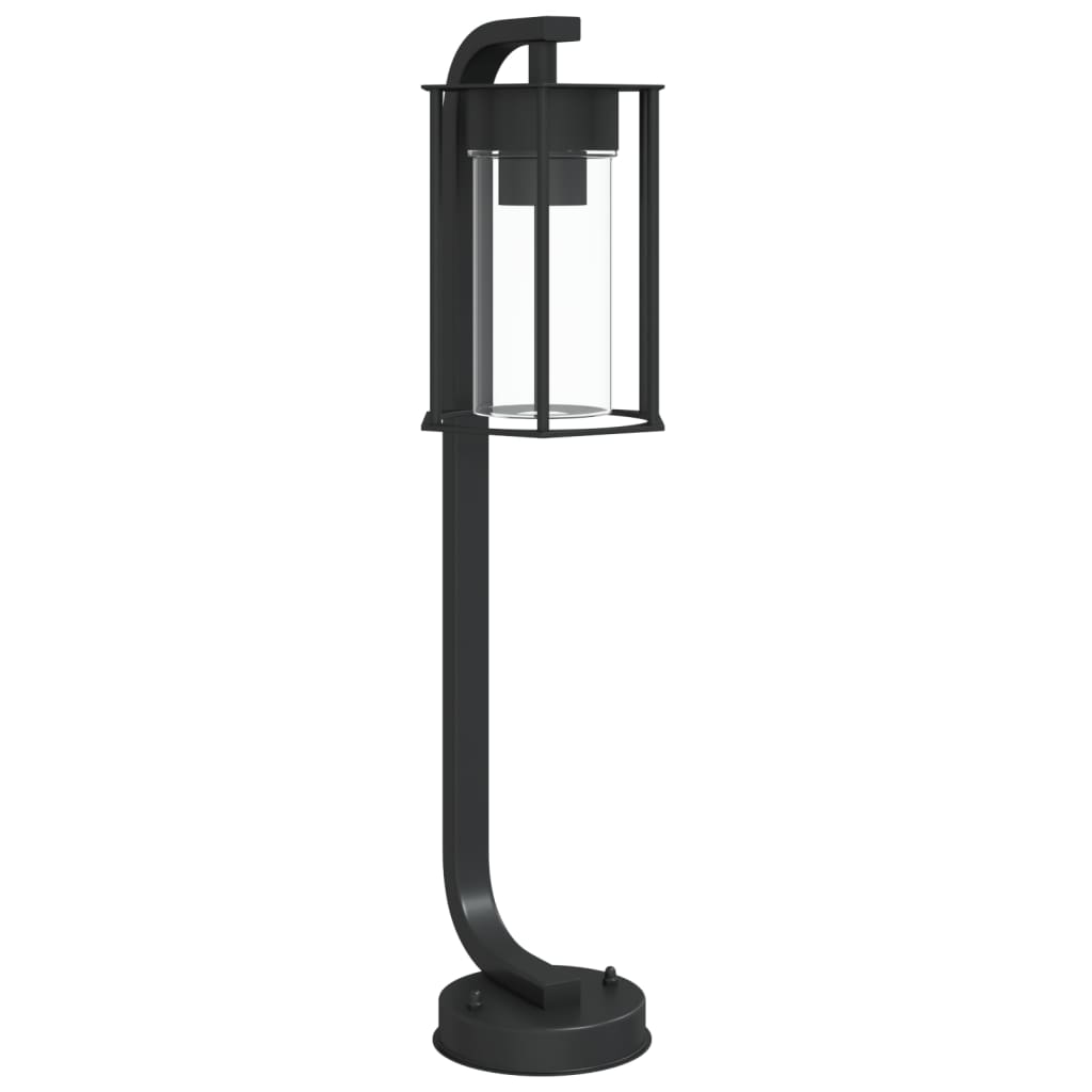 vidaXL Lampadaire d'extérieur noir 60 cm acier inoxydable