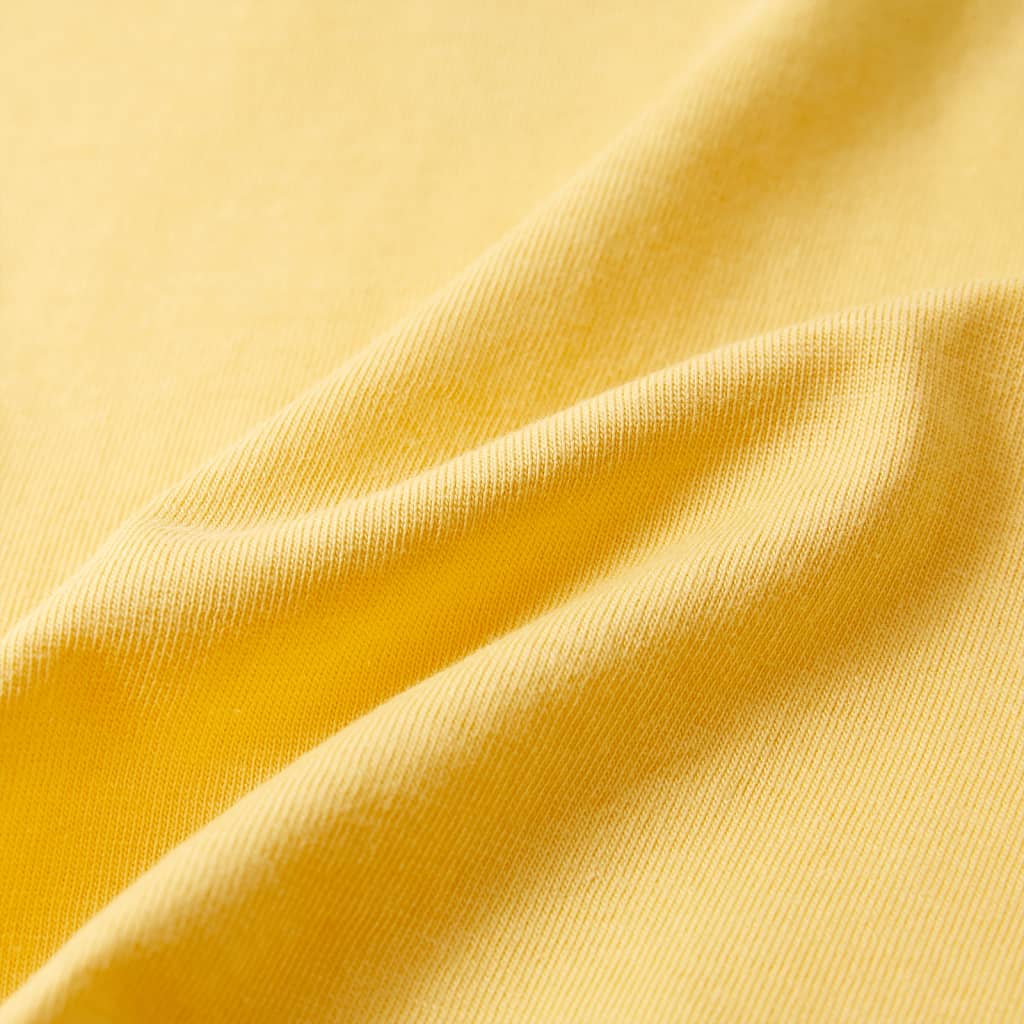 T-shirt pour enfants avec manches courtes jaune 92