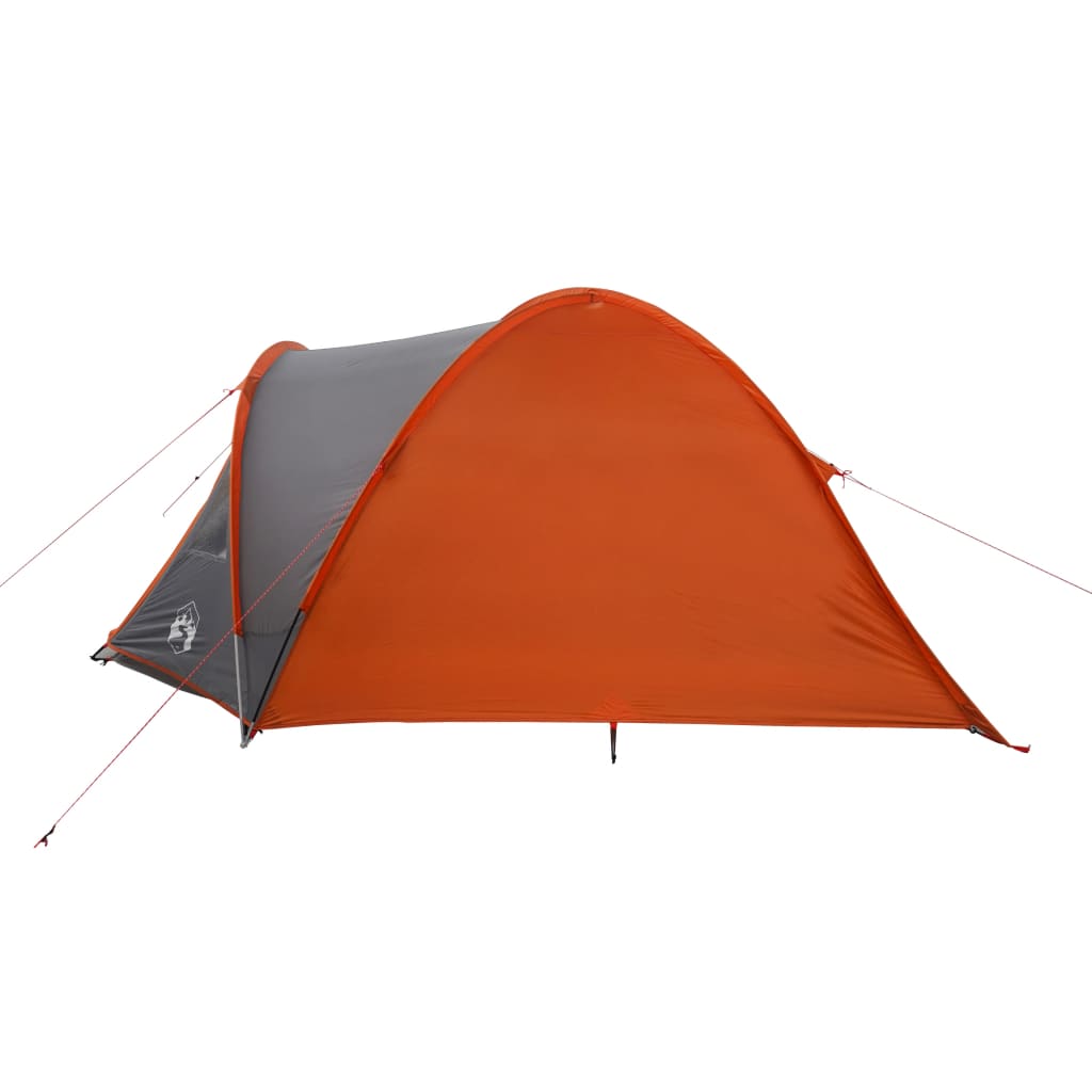 vidaXL Tente de camping à dôme 4 personnes orange imperméable