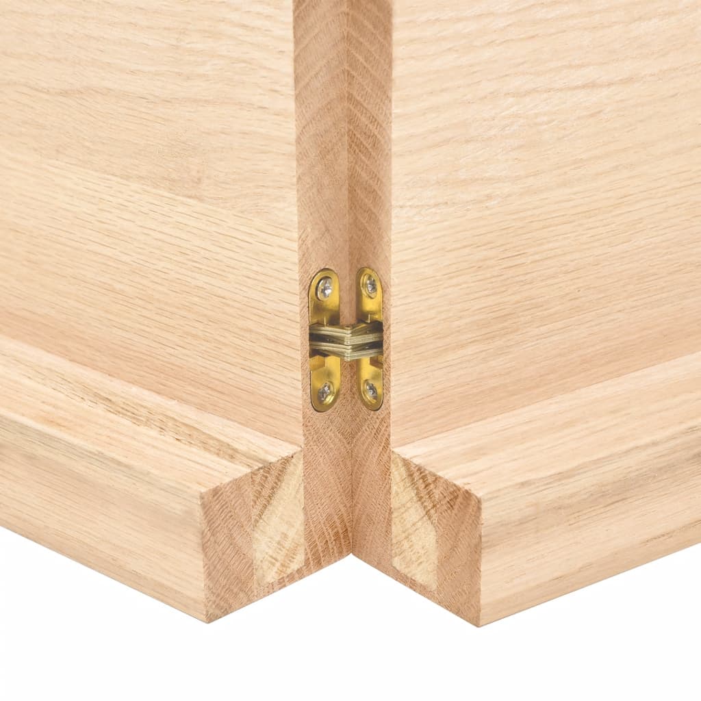 vidaXL Dessus de table 120x50x(2-6) cm bois de chêne massif non traité