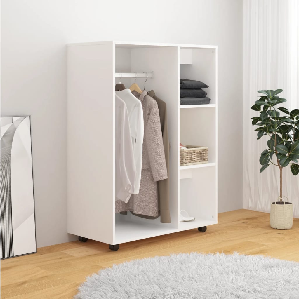 vidaXL Garde-robe Blanc 80x40x110 cm Bois d’ingénierie