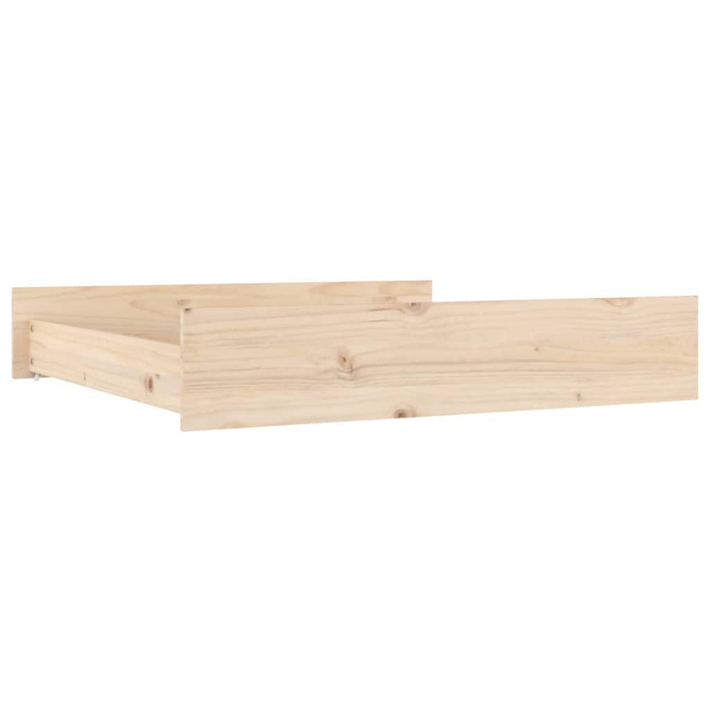 vidaXL Tiroirs de lit 2 pcs bois de pin massif