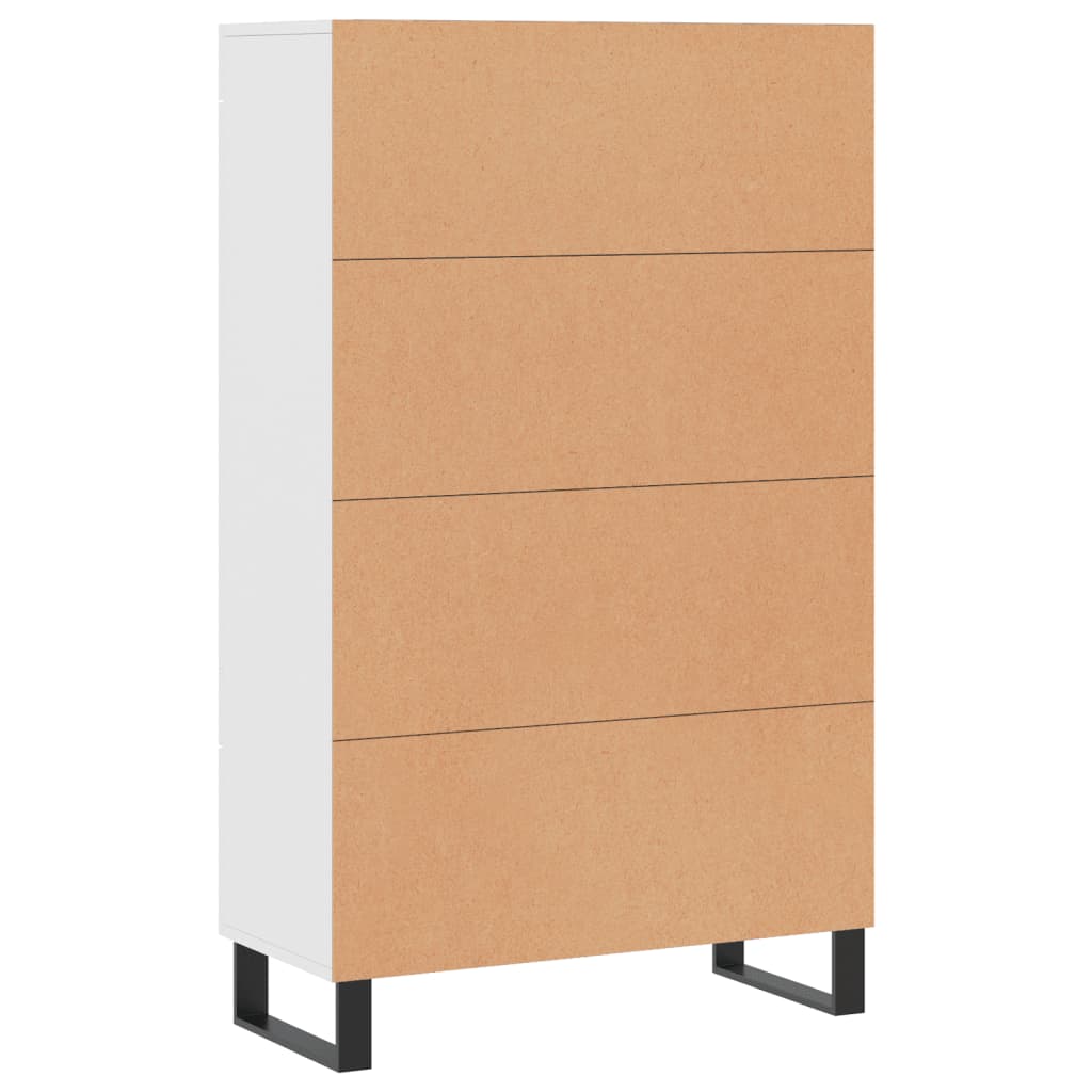 vidaXL Buffet haut blanc 69,5x31x115 cm bois d'ingénierie